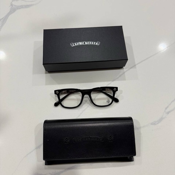 Chrome Hearts Black Silver Accent Optical Glasses - Picture 6 of 6